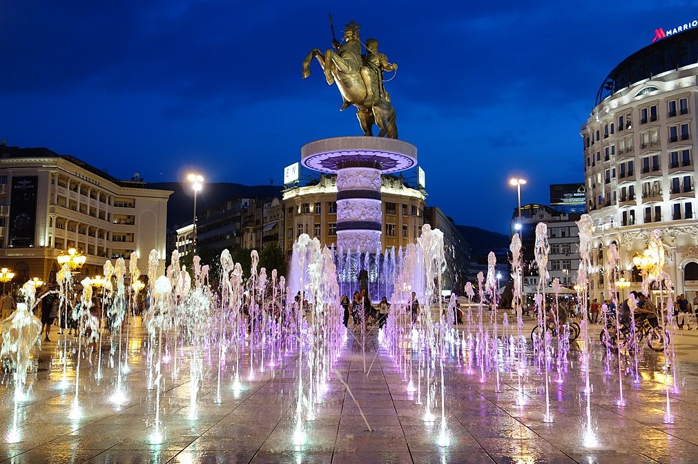 City square Skopje