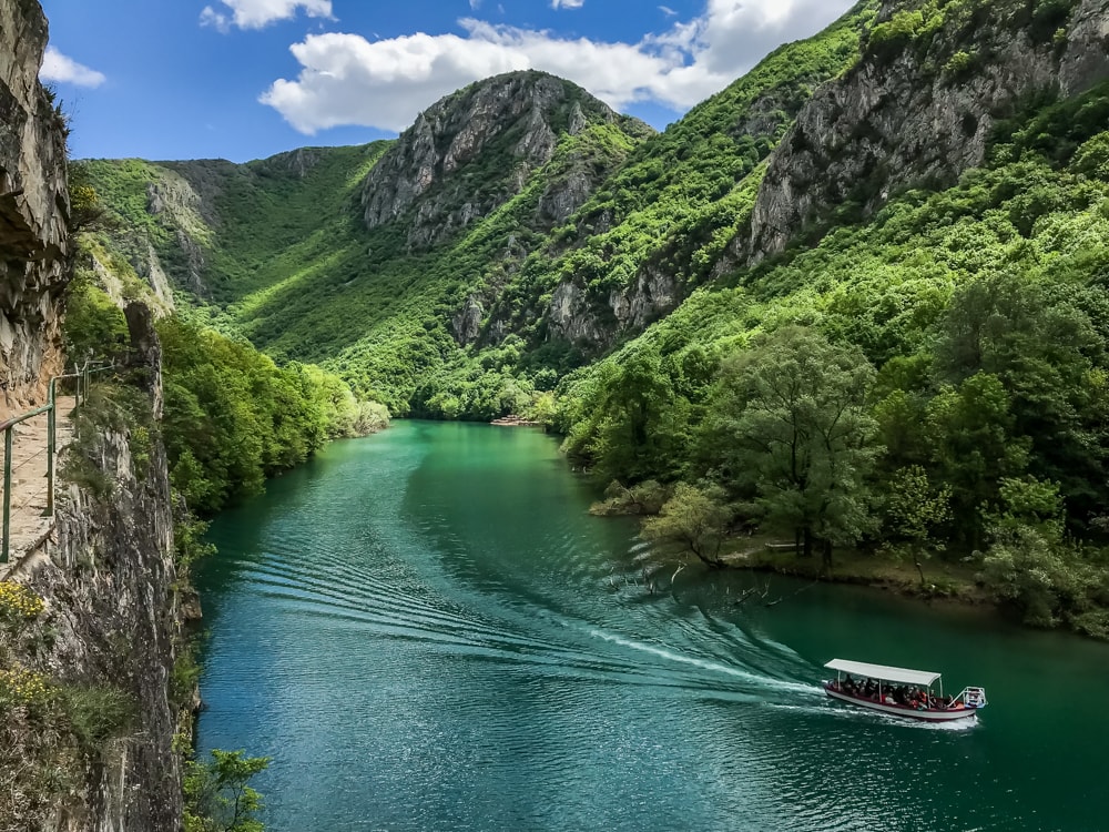 wonderful nature of Matka canyon in Skopje